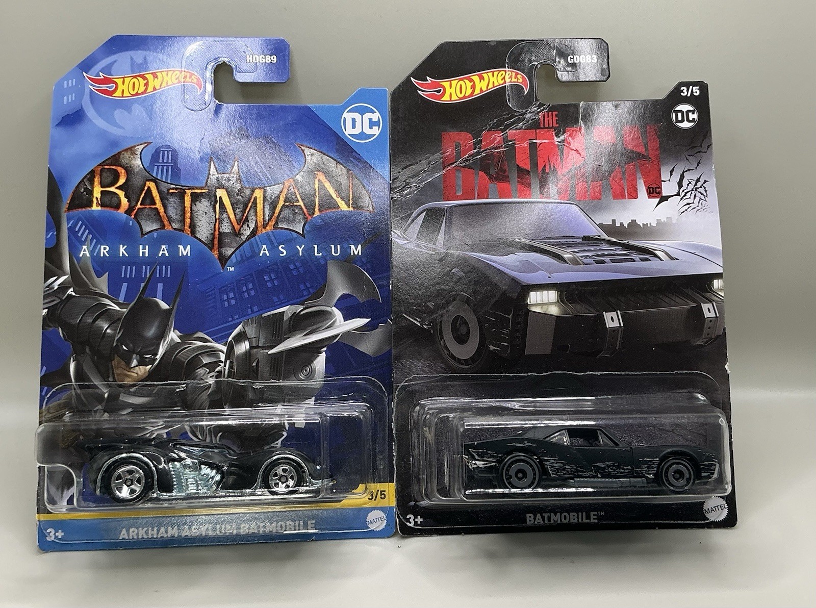 BATMOBILE & ARKHAM ASYLUM BATMOBILE DC 1:64 SCALE BY HOT WHEELS
