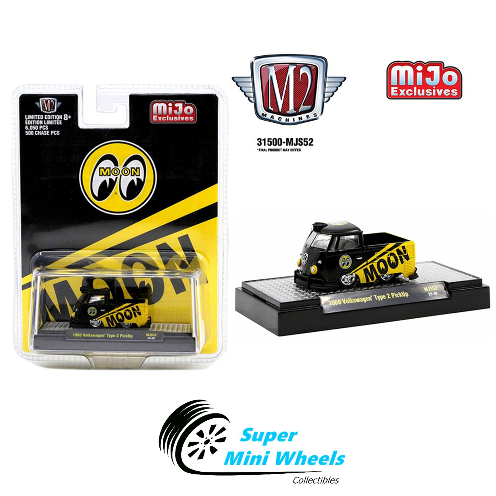 M2 Machines 1:64 1960 Custom Volkswagen Short Pickup Mooneye
