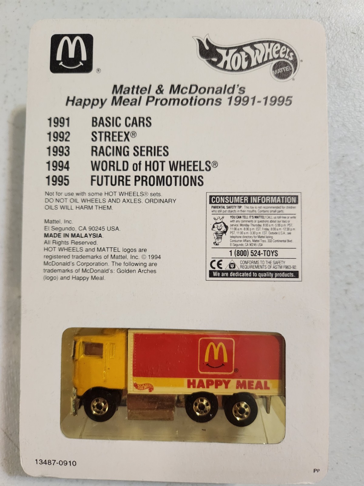 Hot Wheels Limited Edition 7000 McDonald’s Happy Meal Hauler 1:64