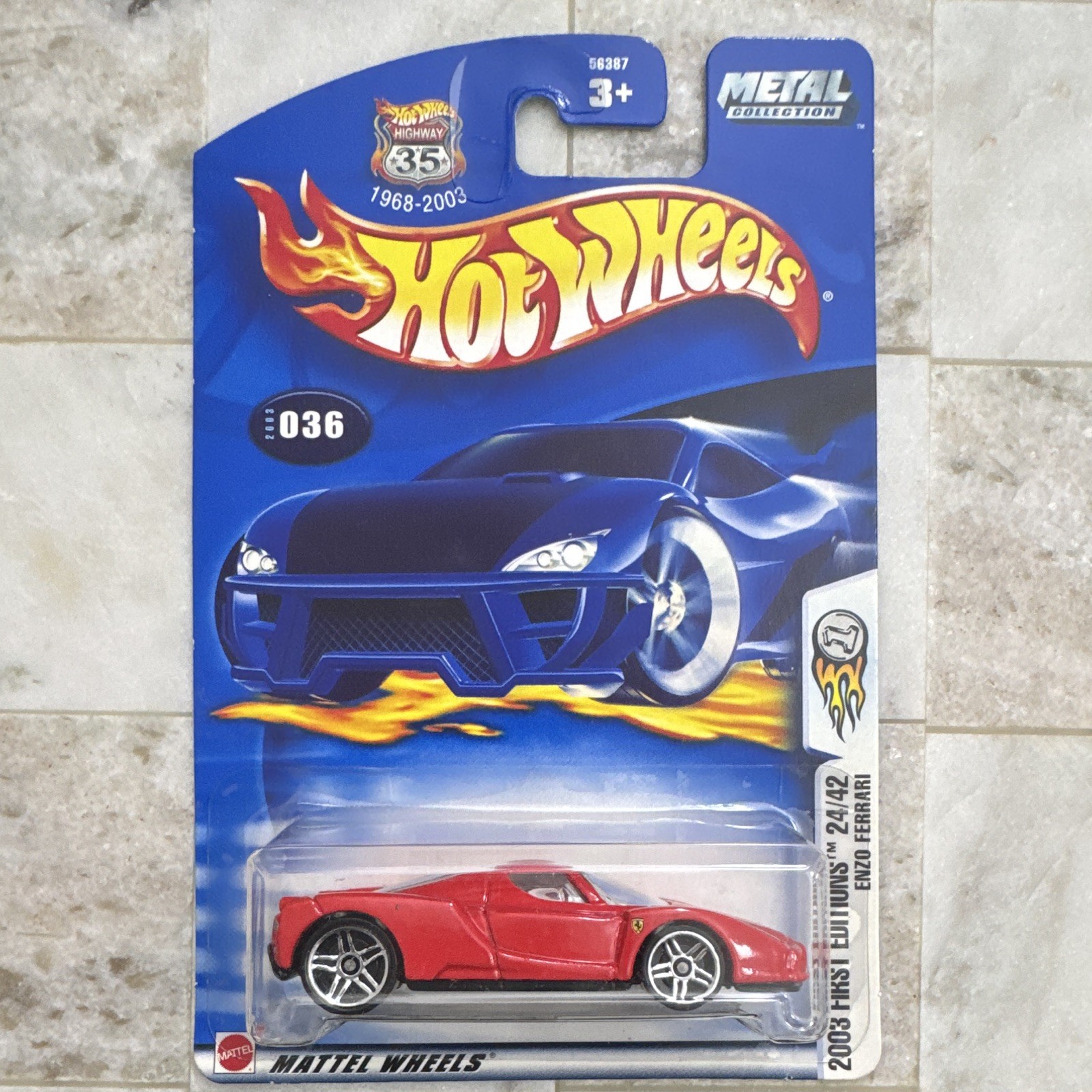 Hot Wheels Enzo Ferrari 2003 First Editions 1:64 Diecast Red Unopened Box