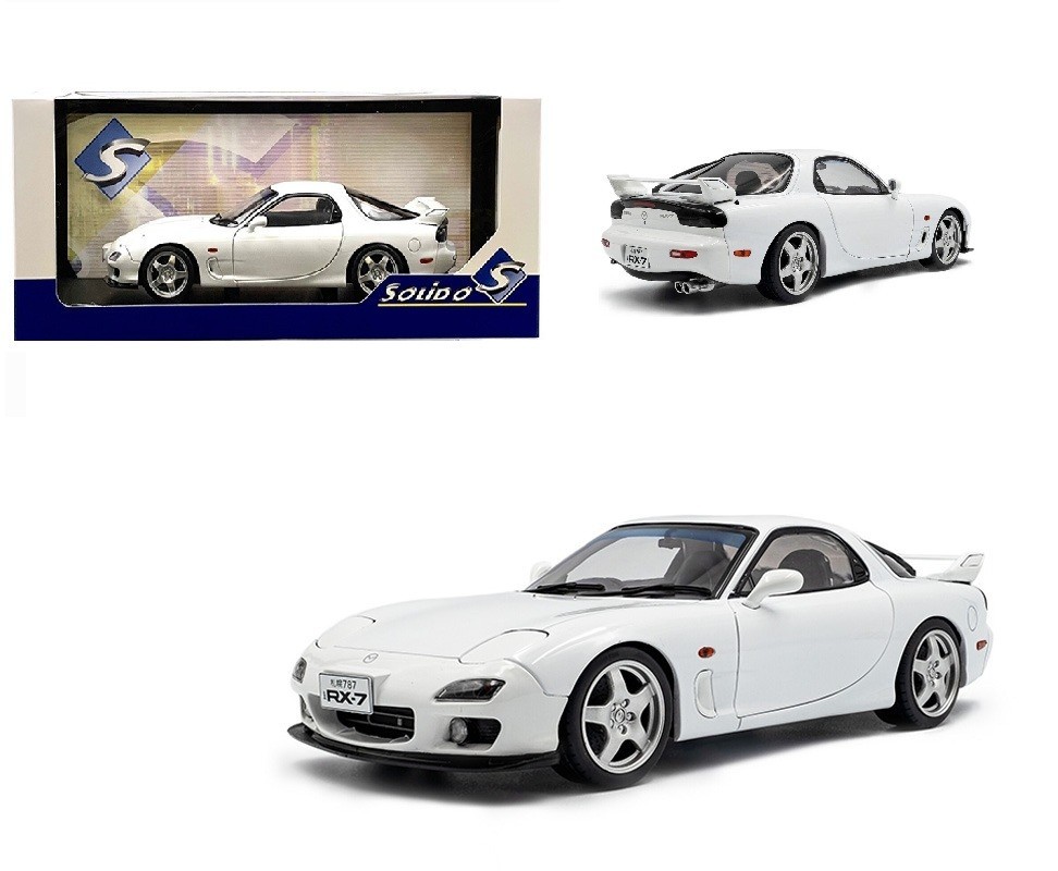 1999 Mazda RX7 FD3RS Pure White Diecast 1:18 Scale Model By Solido S1810607-7B