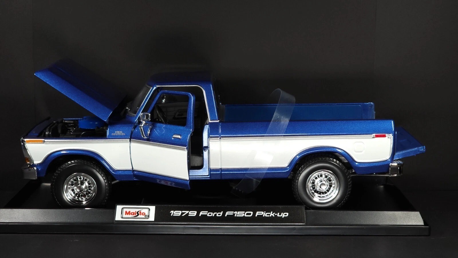 1979 Ford F150 Pick-up Blue Maisto 1:18 New Exclusive Style Special Edition