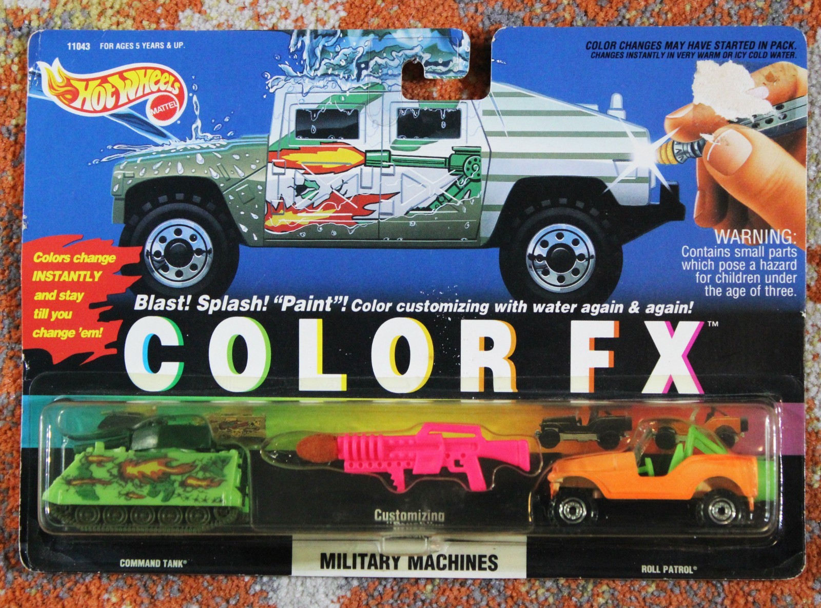 Mattel Hot Wheels1993 Color FX Military Machines #11043