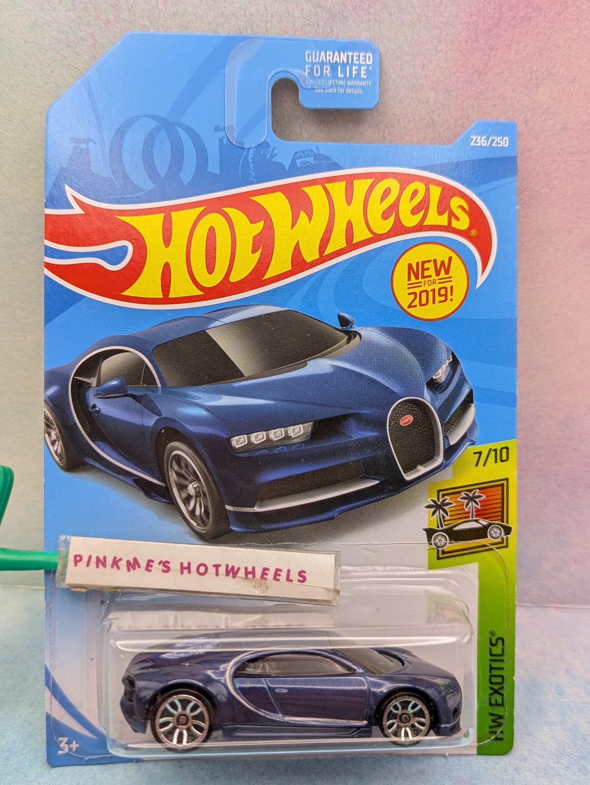 New 2019 Hot Wheels ’16 BUGATTI CHIRON #236 ☮metallic blue royal;j5☮Exotics☮Z5