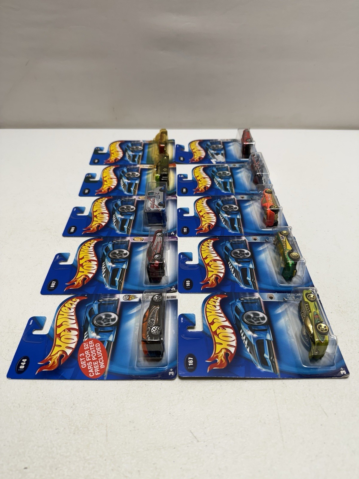 2003 Hot Wheels Cars -Various – 35 Year Anniversary Vintage Lot Of 10 New