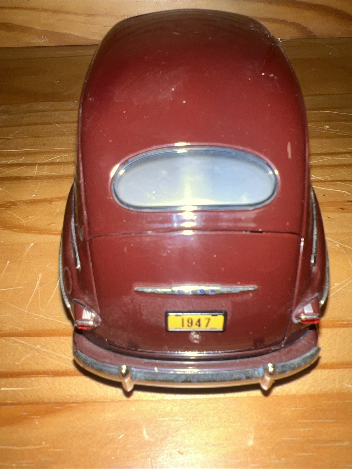 1947 Ford Super Deluxe Tudor Sedan Monsoon Maroon Danbury Mint Diecast Replica