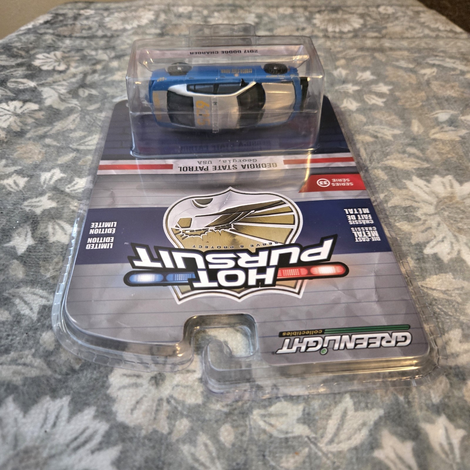 Greenlight Hot Pursuit 2017 GEORGIA STATE PATROL Dodge Charger Police Ltd NIB
