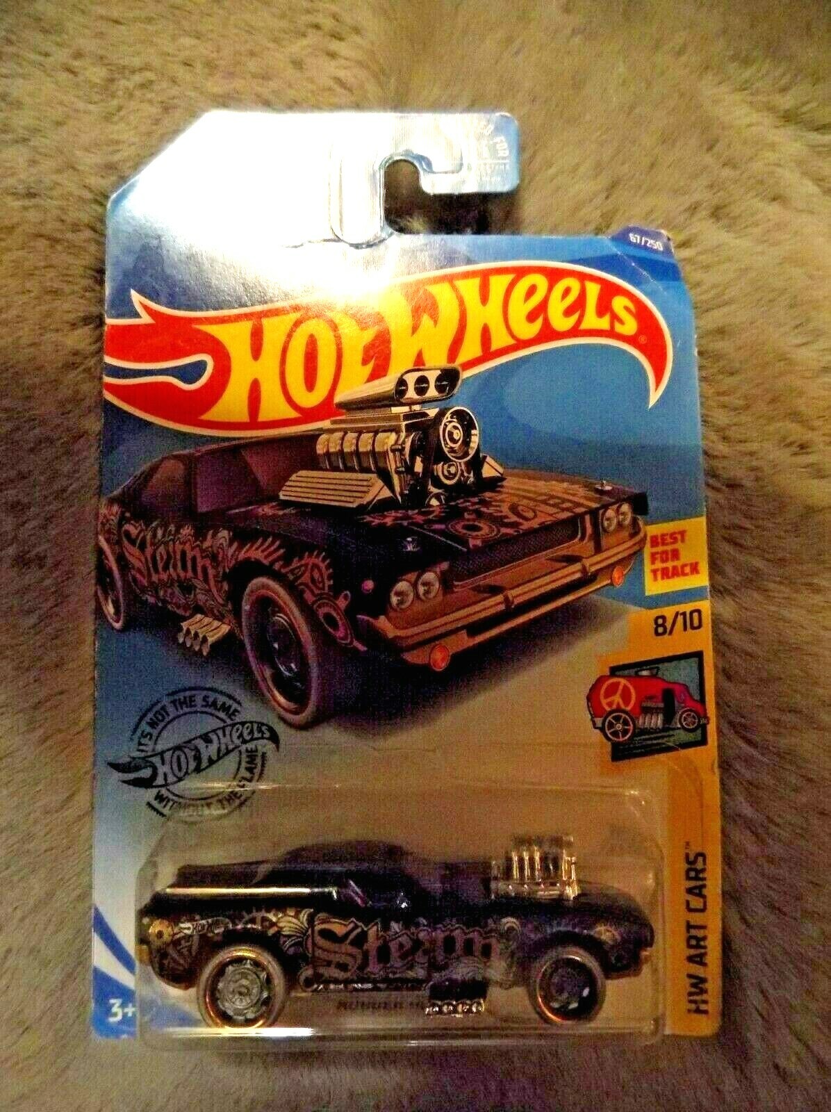 Hot Wheels #9D1DS Black Steampunk Rodger Dodger NIP + 1 Free Random Car