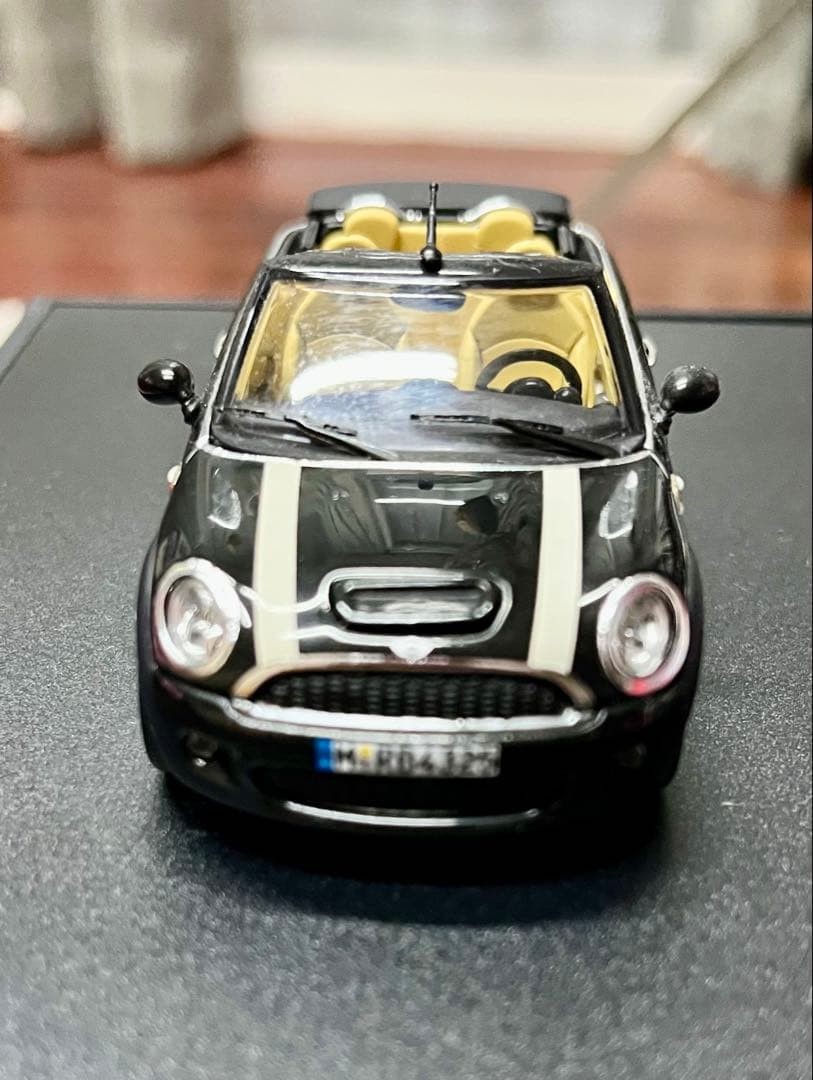 BMW MINI Cooper S Convertible 1/43 Black Miniature Car with Box