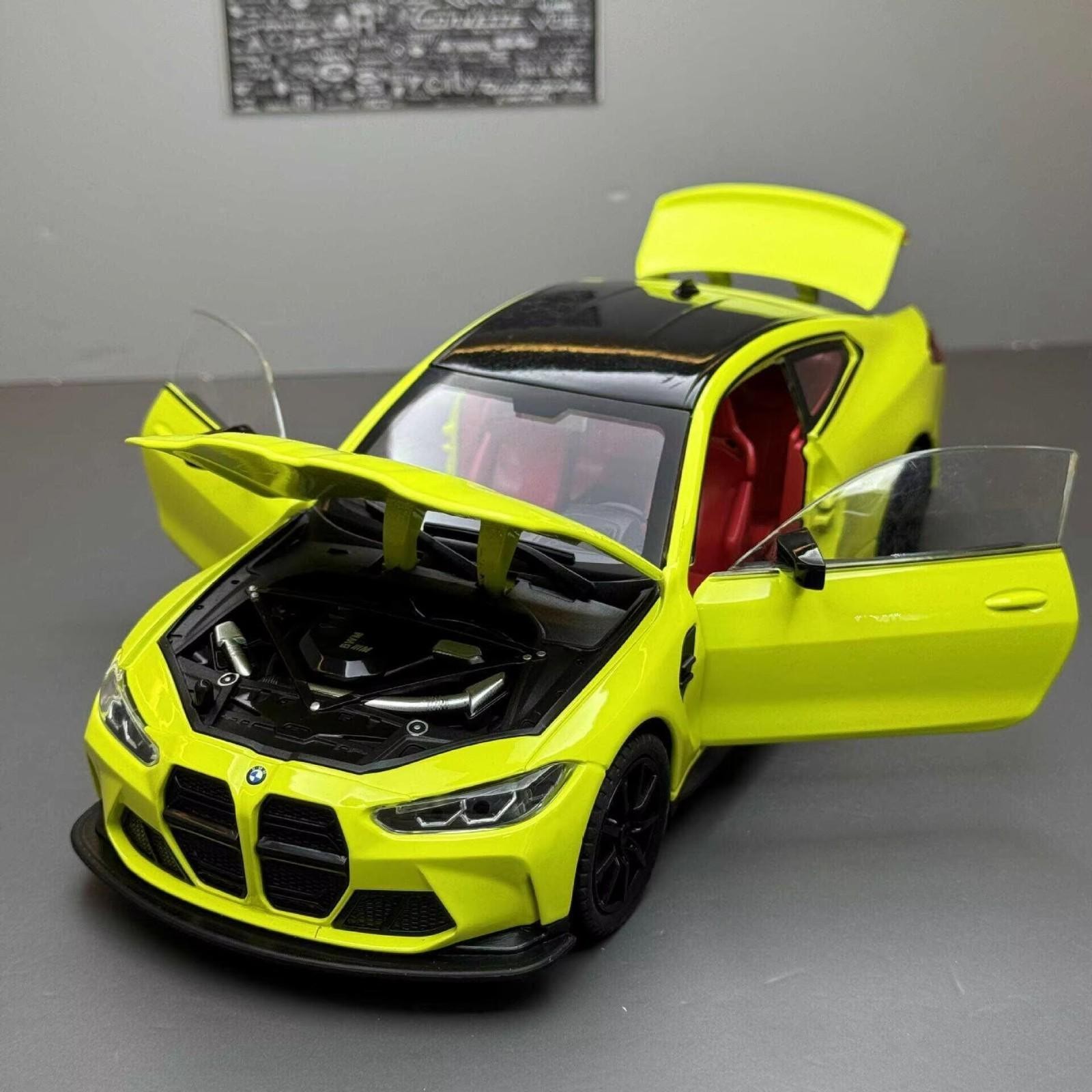 1:24 BMW M4 G82 Coupe Sports Car Diecast Metal Model Collectable Toy Gift NEW