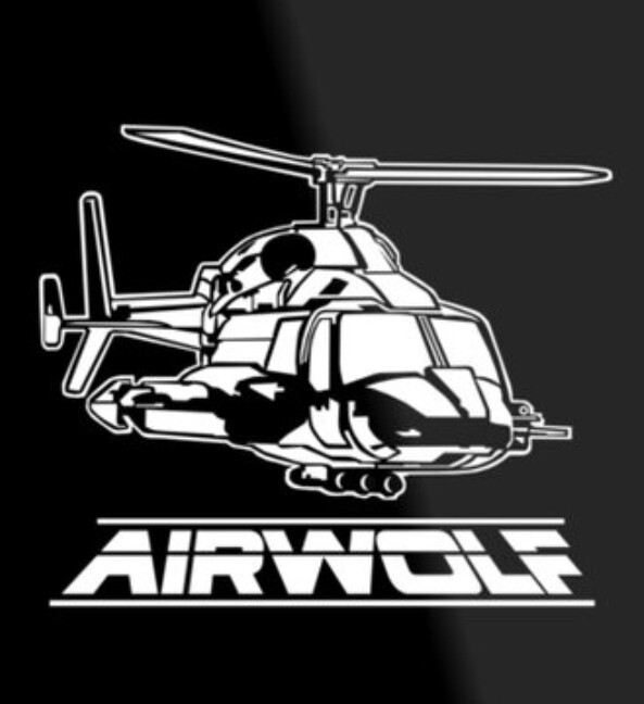 AIRWOLF 1980s STICKERS VARIETY PACK (6) *WORLDWIDE 🌐 SHIPPING* NEW HOLOGRAPHIC
