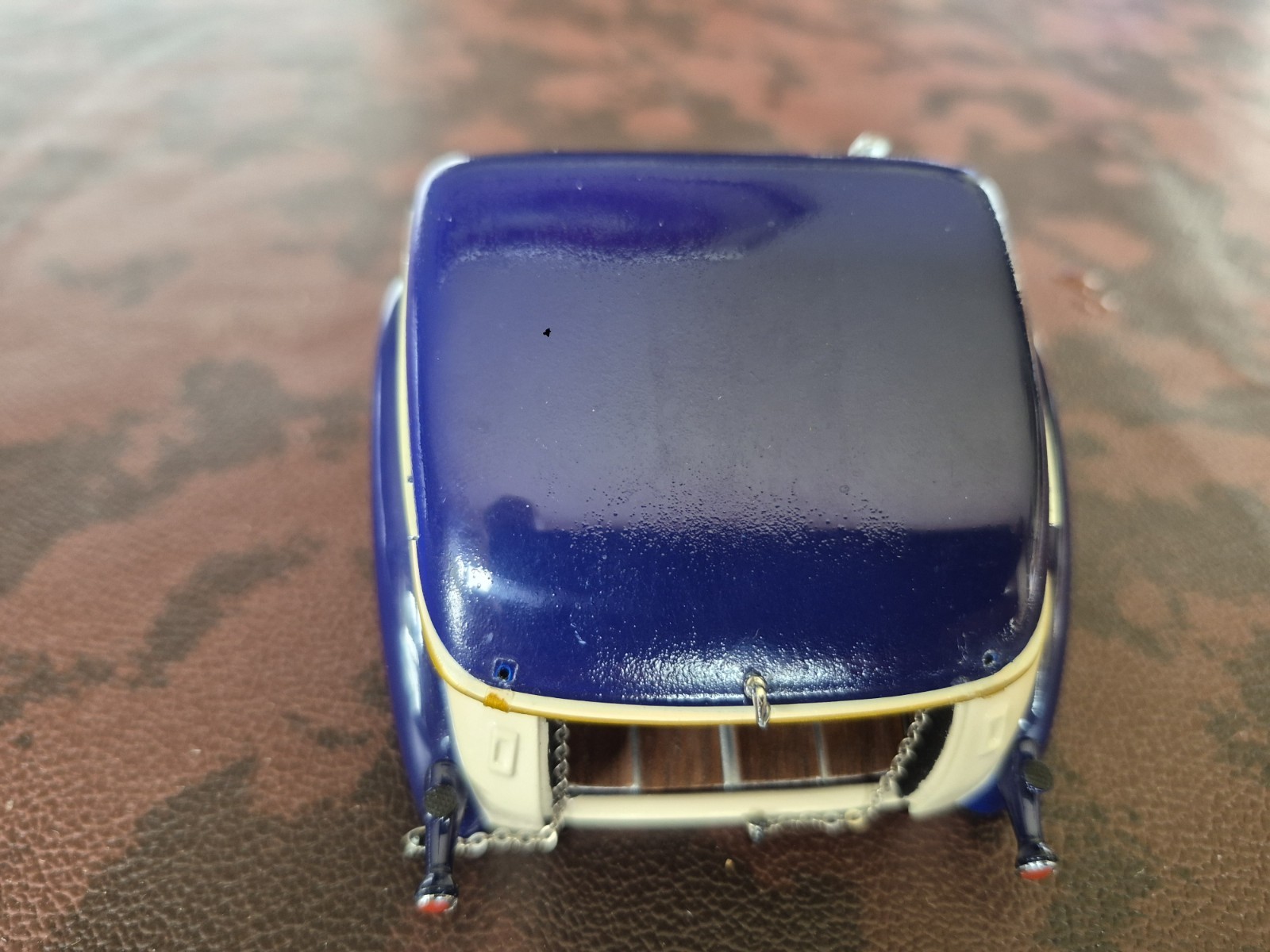 Franklin Mint 1933 Ford Tudor Police Car with Trailer & Paperwork Read Descrip.