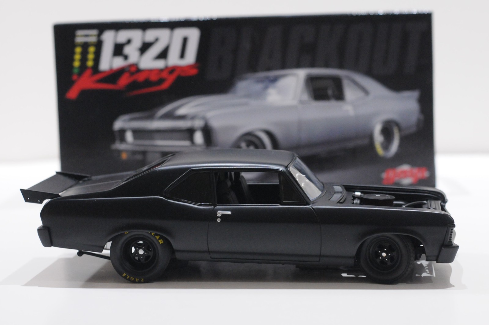 GMP 1969 CHEVROLET NOVA 1320 KINGS MATT BLACK SCALE 1:18 LIMITED 1 OF 570