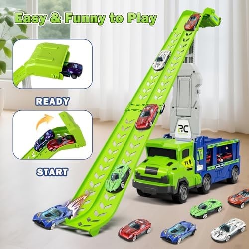 Kids Toys for 3 4 5 6 7 8 Years Old Boys, 3 in 1 Carrier Truck Transport Car …