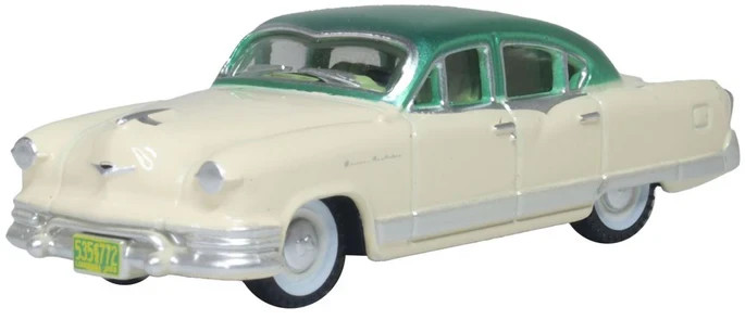 Oxford 1953 Kaiser Manhattan Ivory / Green 1/87 HO diecast