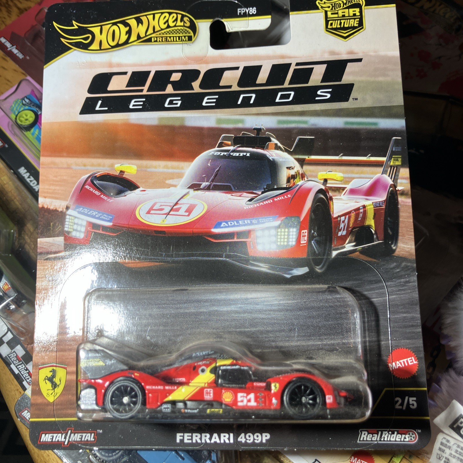 2025 Hot Wheels FERRARI 499P Premium Circuit Legend 🍒Red