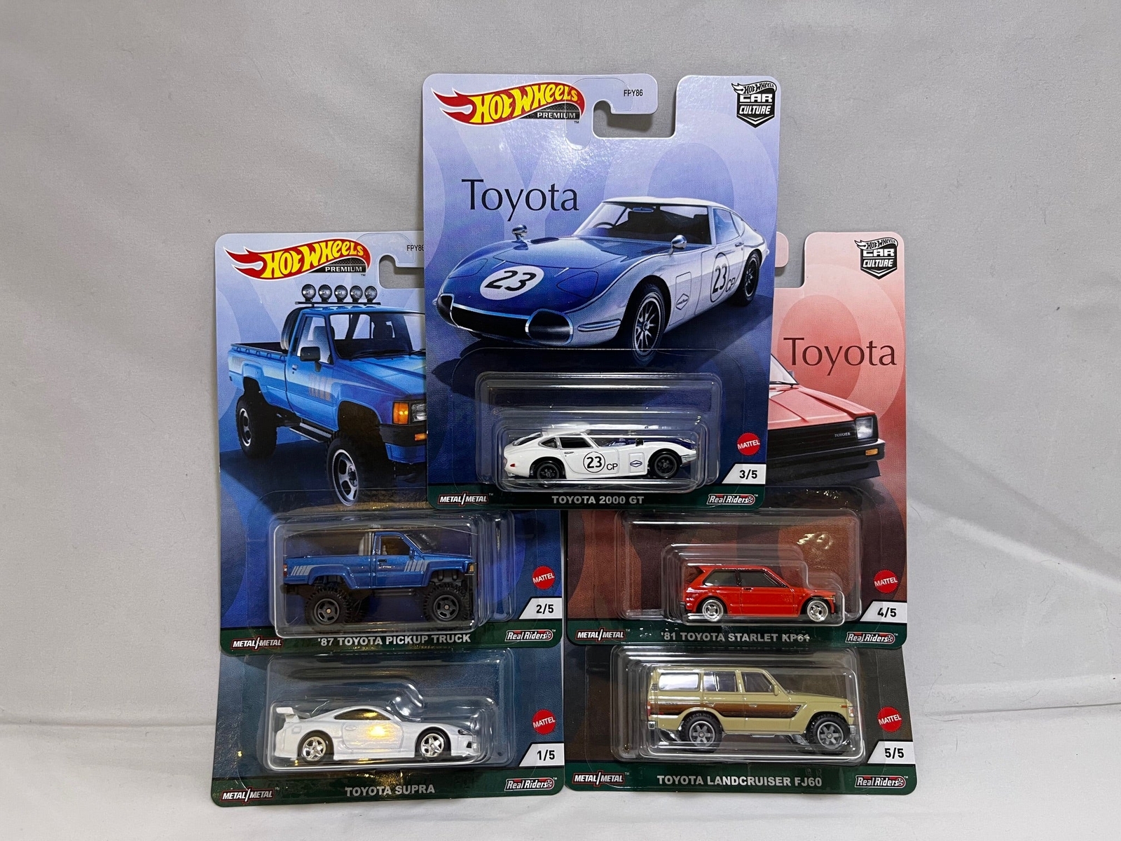 # 01130 – HW Car Culture Toyota Full Set – 5 Pcs.
