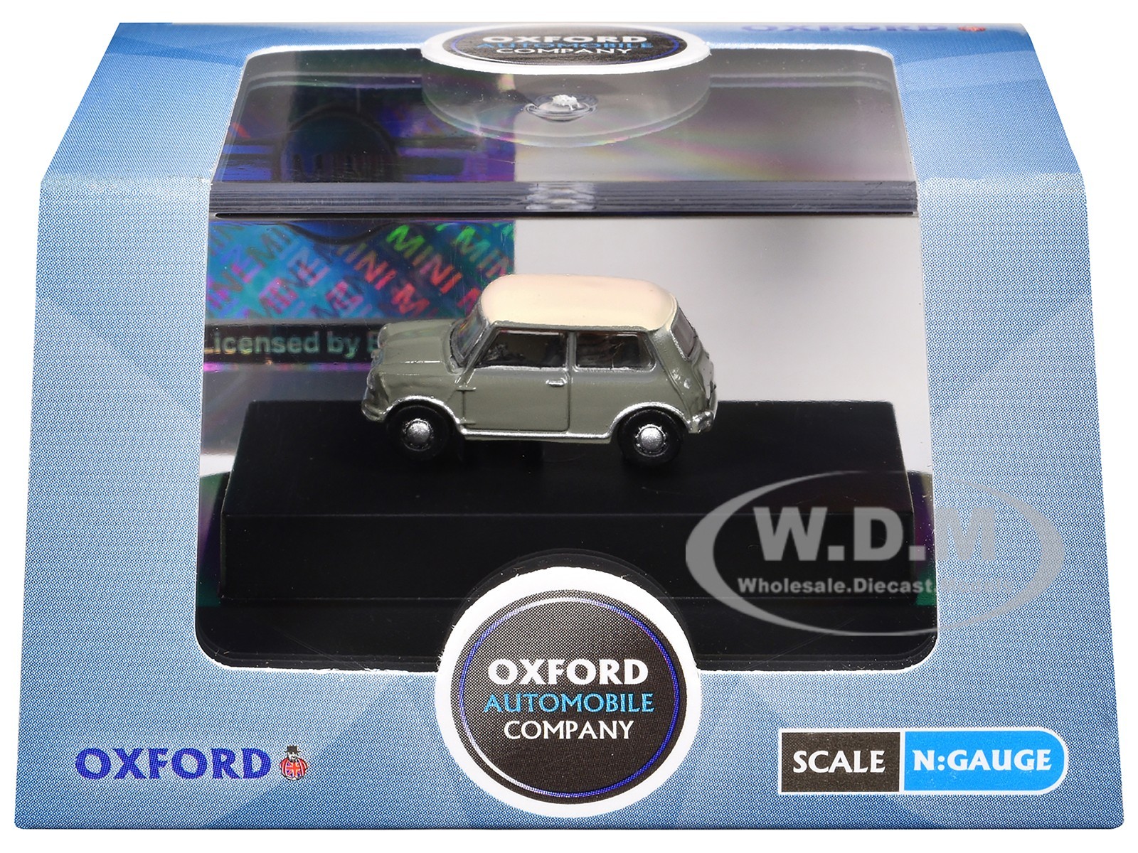 MINI CLASSIC TWEED GRAY 1/148 (N) SCALE DIECAST MODEL CAR BY OXFORD NMN009