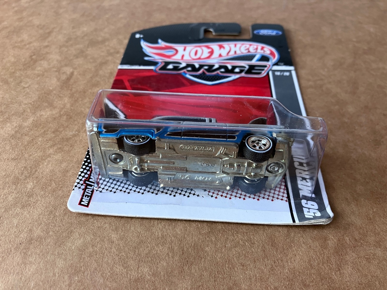 2010 Hot Wheels Garage ’56 Mercury Real Riders Silver, Blue and Black