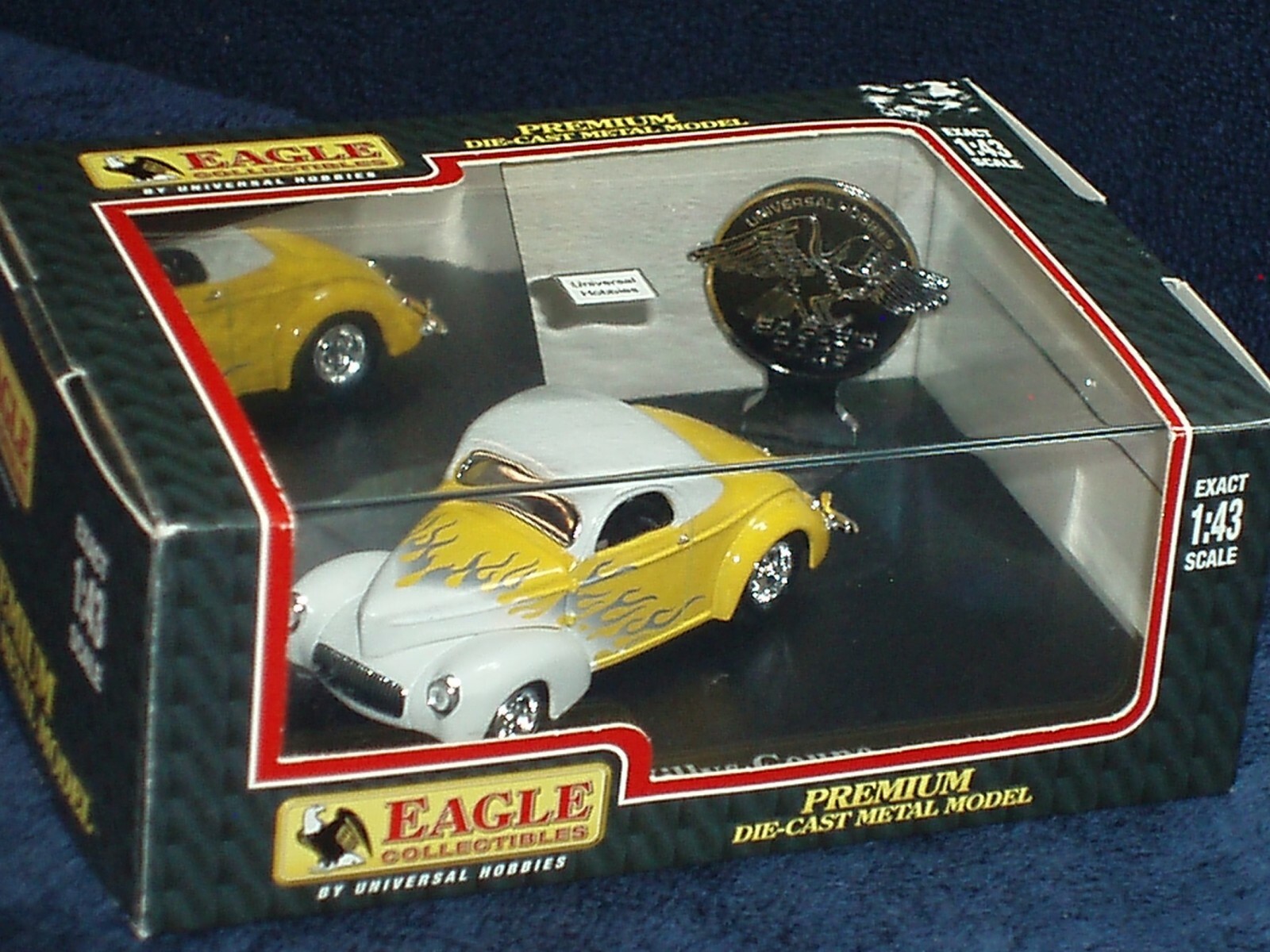 RARE EAGLE’s RACE 1941 WILLYS COUPE CUSTOM HOT ROD 1/43 DISP CASE INCLUDED