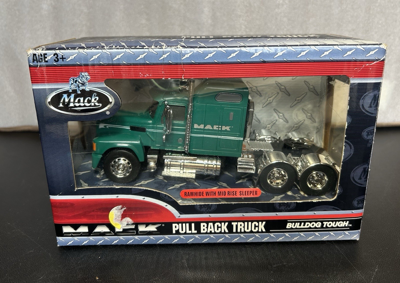 Mack Pull Back Truck Rawhide With Mid Rise Sleeper NIB