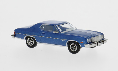 BREKINA 1976 GRAN TORINO METALLIC BLUE HO 1/87 PLASTIC