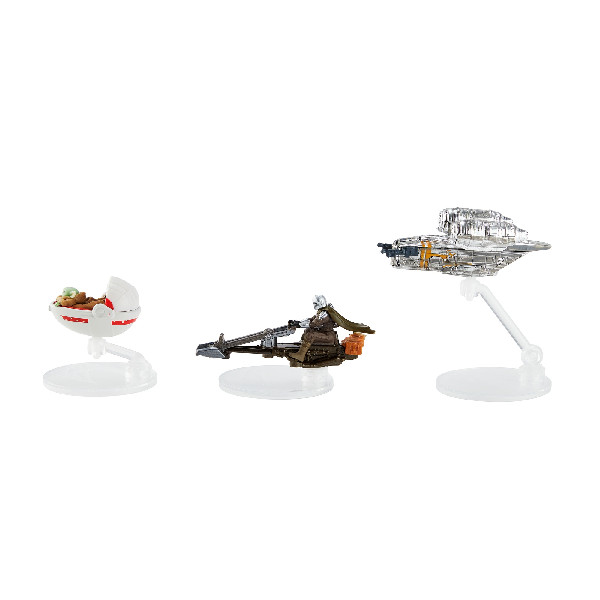 Hot Wheels Star Wars The Mandalorian Speeder Razor Crest The Child w/Hover Pram