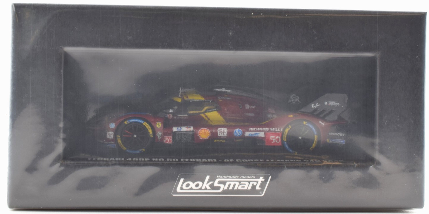 LookSmart Ferrari 499P #50 – AF Corse – 2025 24hrs Le Mans 1:64 Car LS64008LM