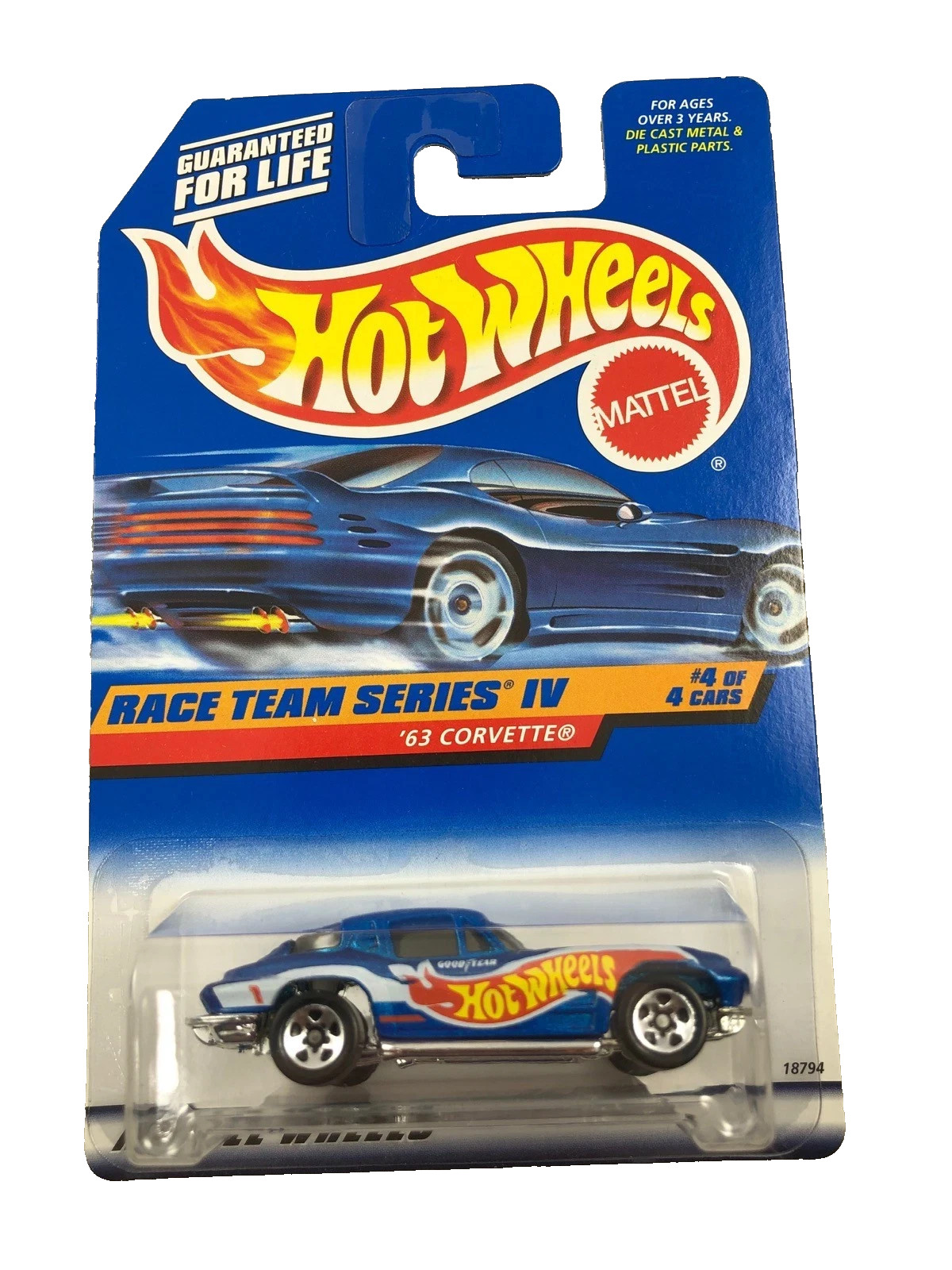 1997 Hot Wheels Race Team Series IV Complete 4 Car Set