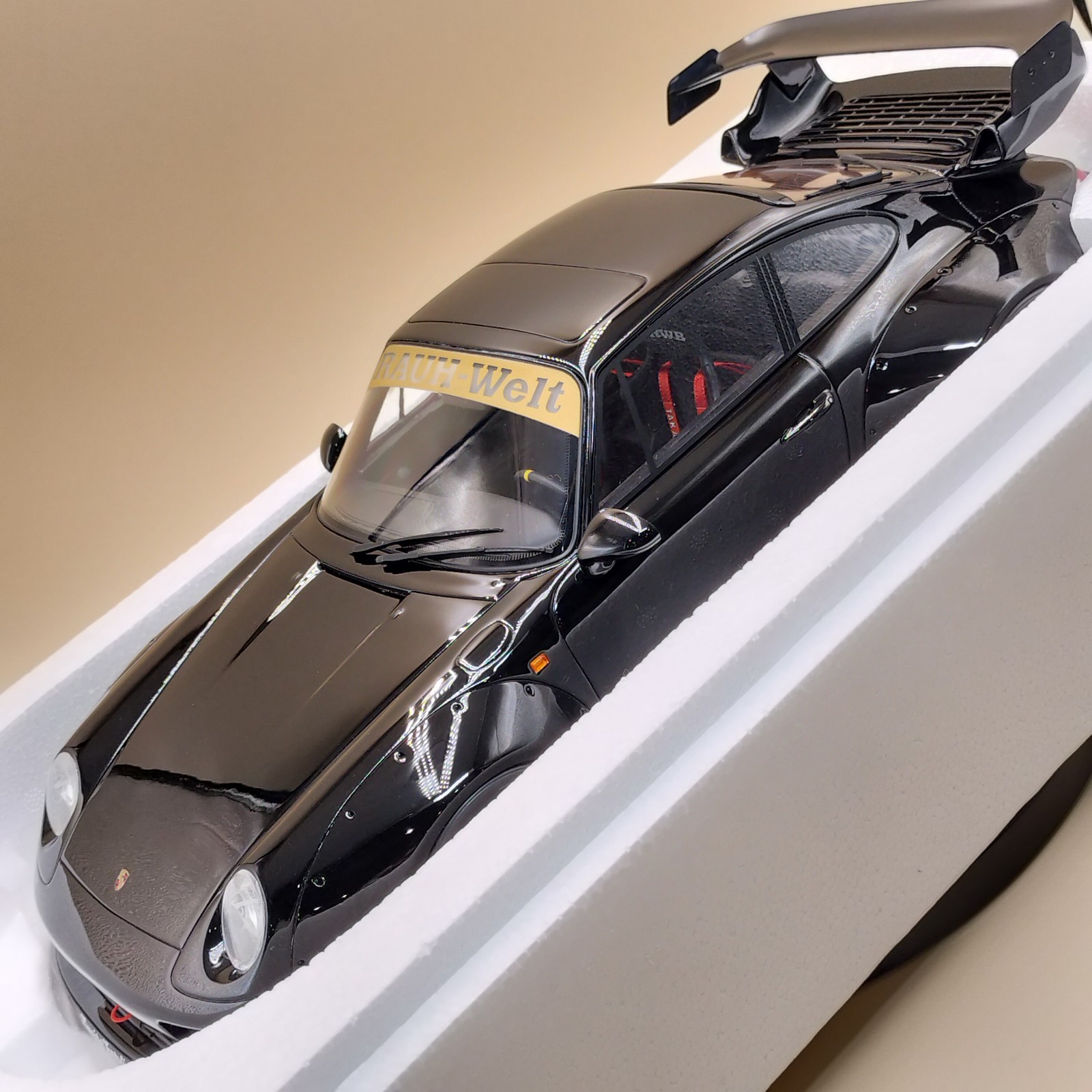 GT Spirit 1/12 Porsche RWB 993 911 Black ZM115 RAUH-Welt Resin Model Big Scale