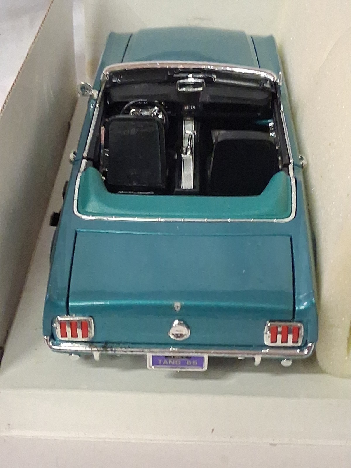 Mira die cast Ford Mustang Convertible 1965. Golden Line Collection. Teal NIB