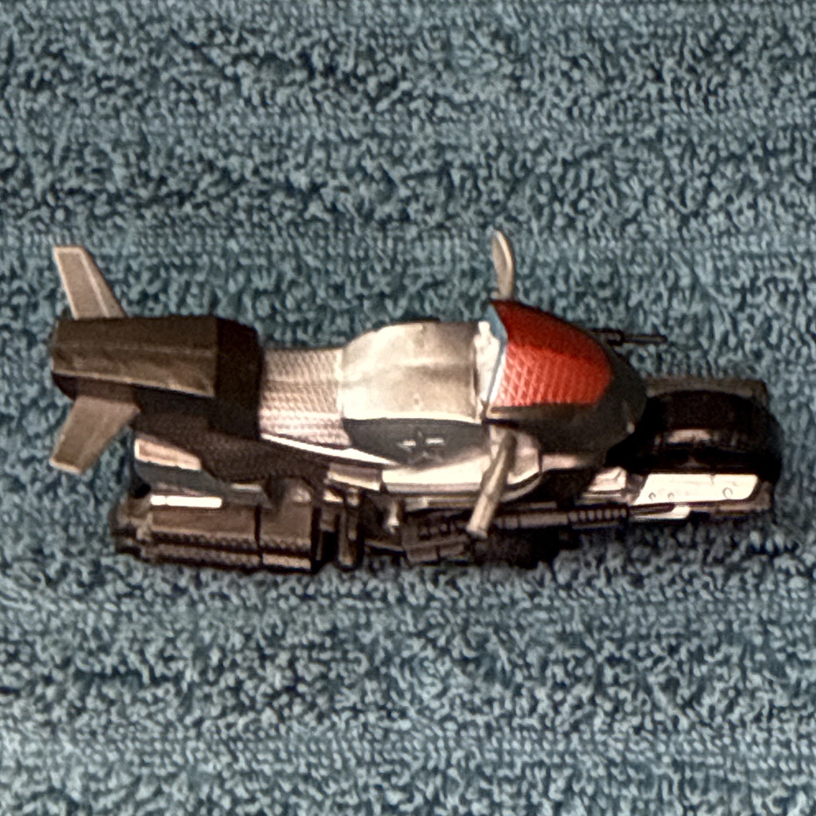 Hasbro Marvel Diecast Toy Motorcycle Vehicle Silver/Black/Red 2015