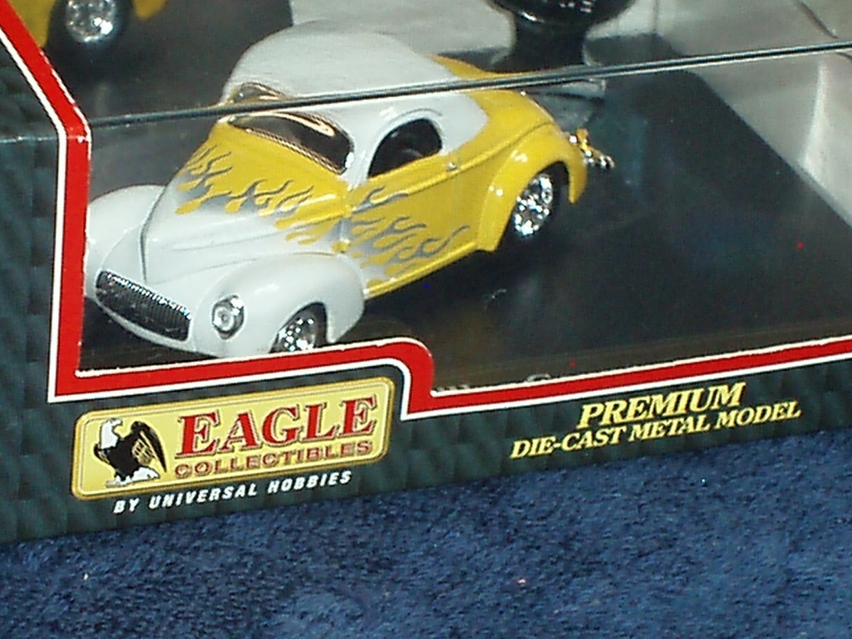 RARE EAGLE’s RACE 1941 WILLYS COUPE CUSTOM HOT ROD 1/43 DISP CASE INCLUDED