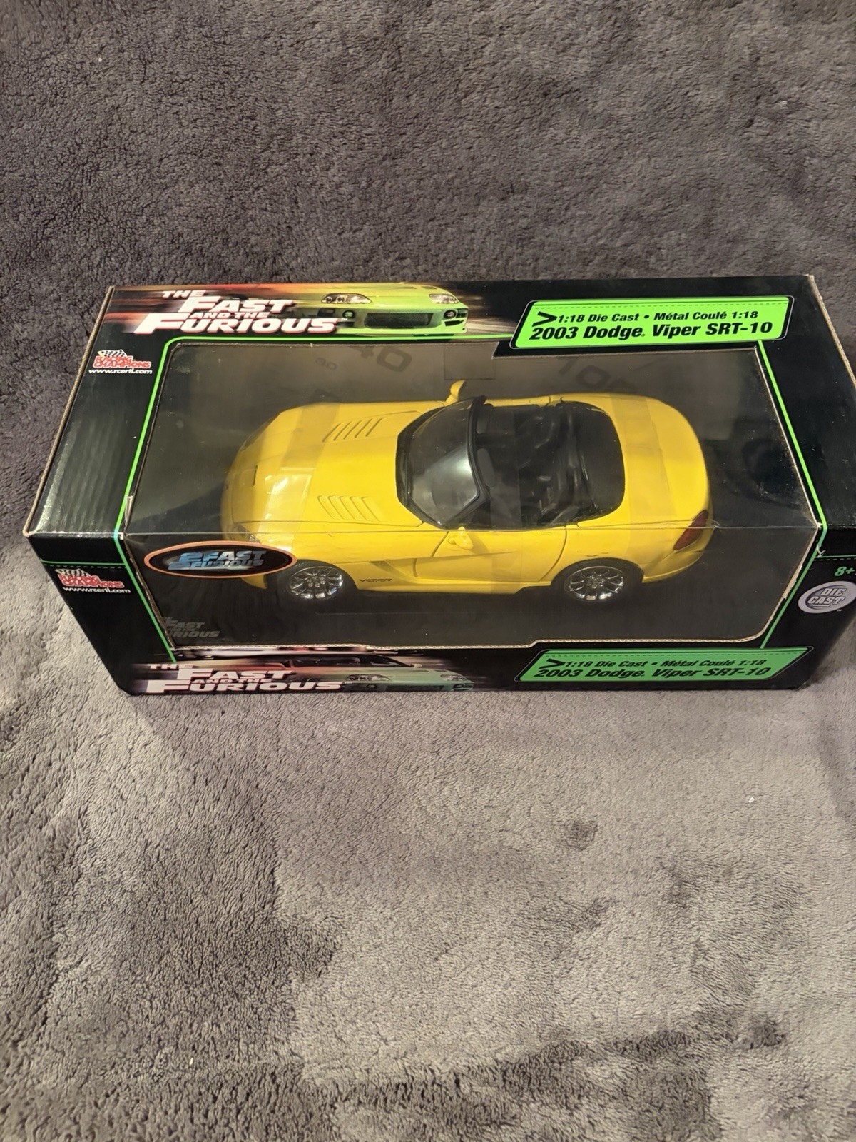 Racing Champions 1:18th Scale 2003 Dodge Viper SRT-10 Fast and the Furious ERTL