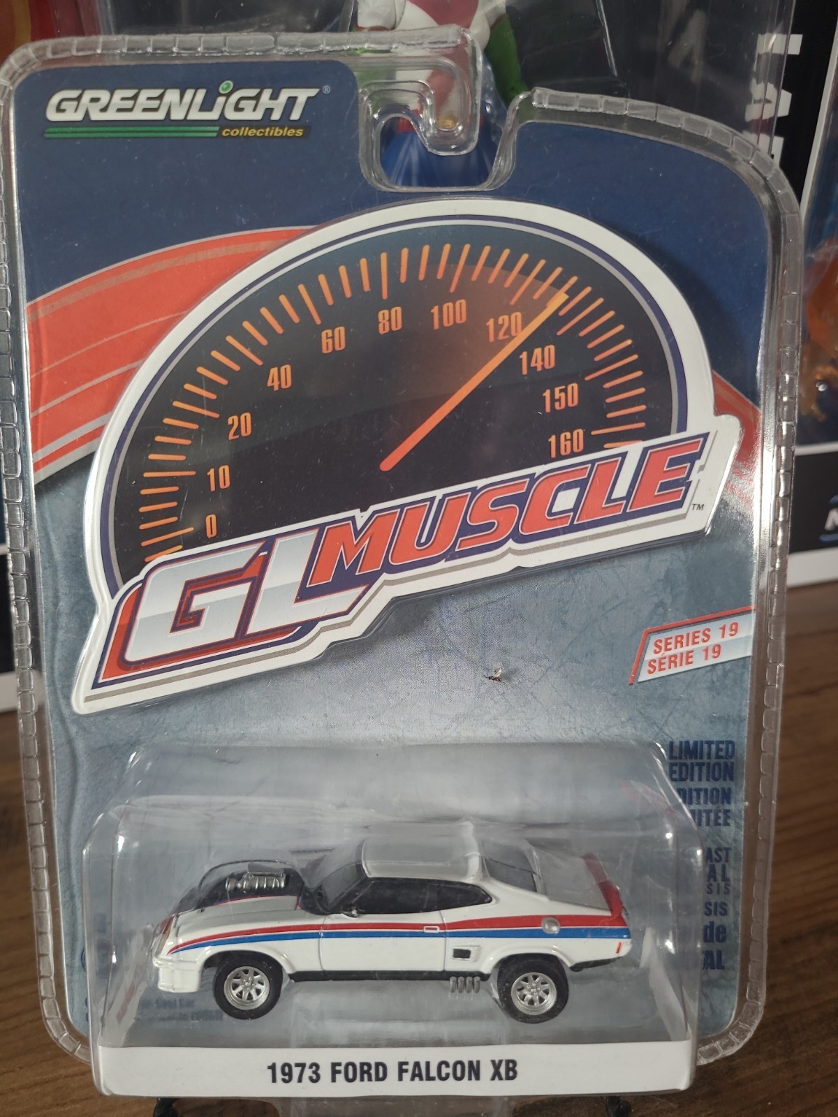 Greenlight 29947 Hobby 1973 Ford Falcon XB 1/64 White Red And Blue