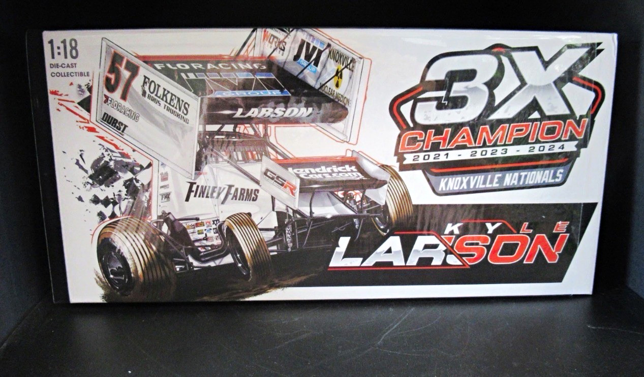 2024 Kyle Larson Auto’d Knoxville Nationals Win ACME Diecast 1:18 scale