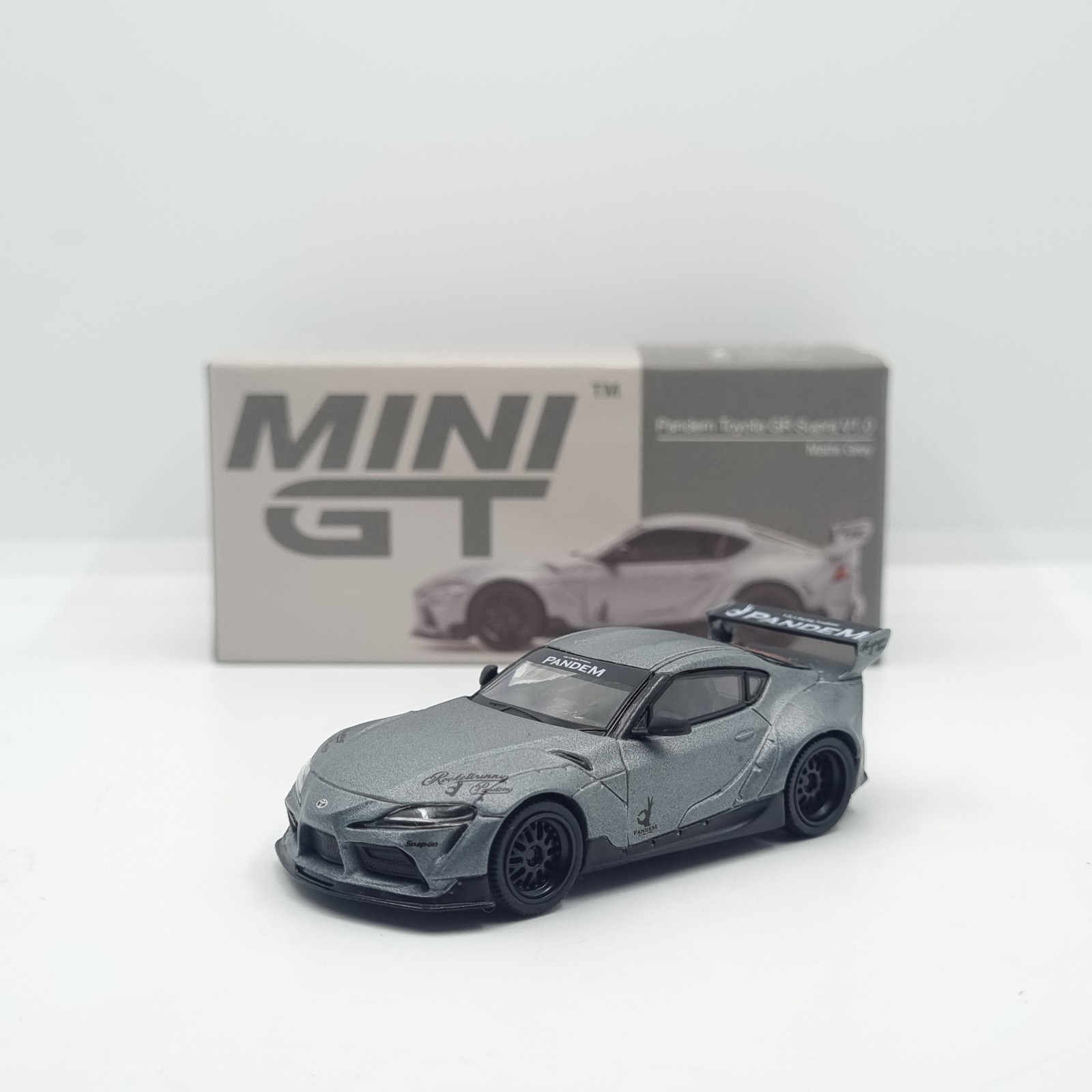 Mini GT Pandem Toyota GR Supra V1.0 Matte Grey RHD MGT00250-R