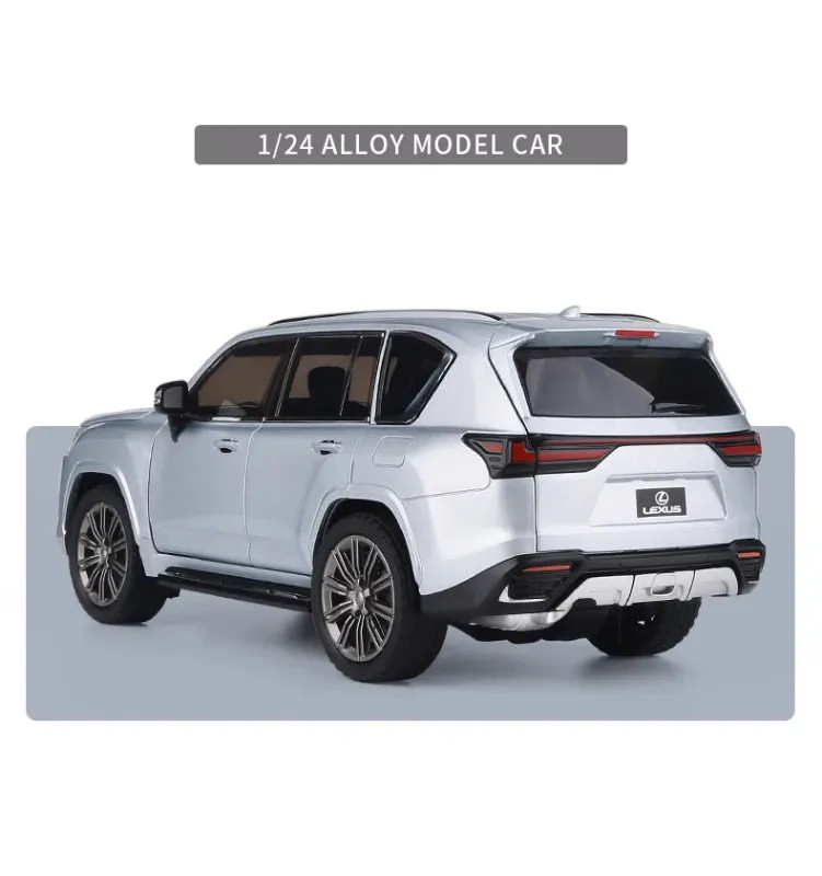 1:24 Lexus LX600 SUV Alloy Diecast Car Model Sound Light Kid’s Toy Collectibles