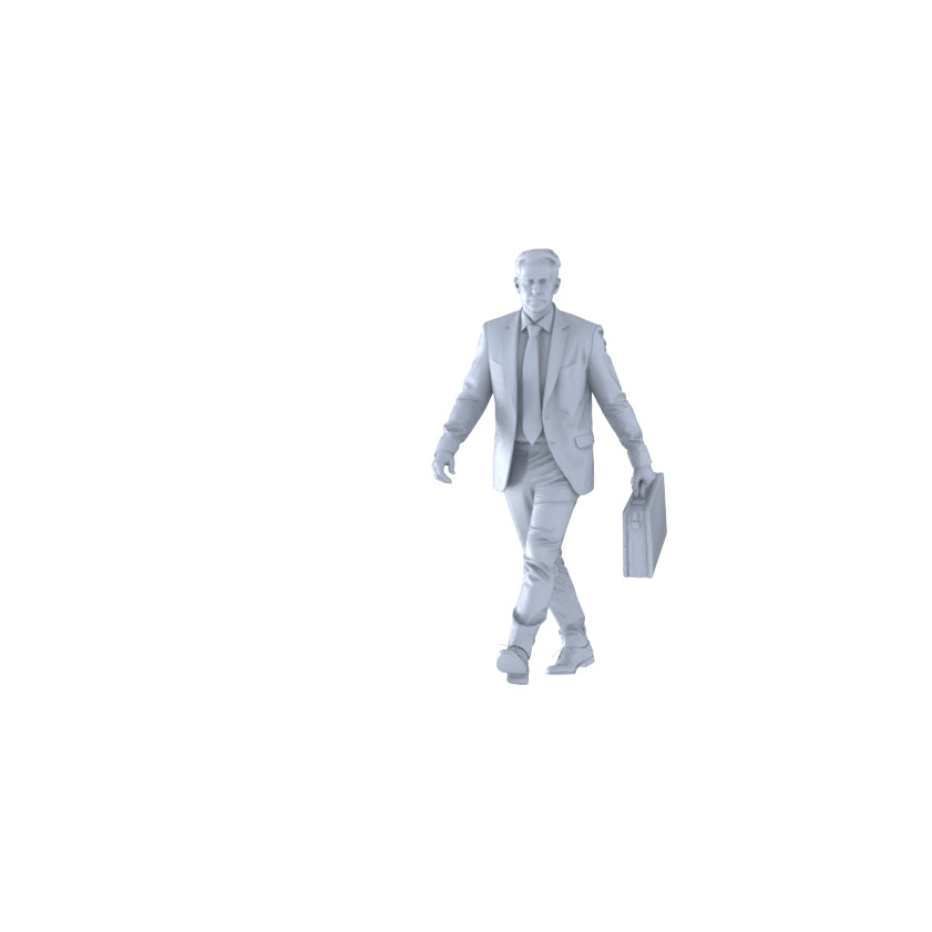 MRY-SFW 1/64/87 Modern Figure Office Commuter Pedestrian Business HO N Miniature