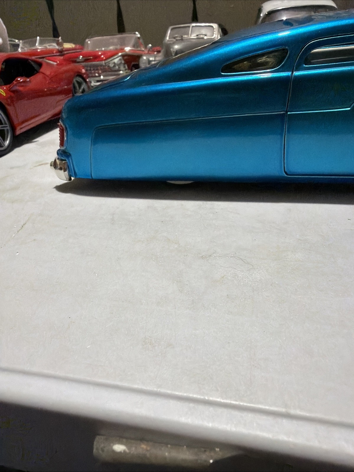 RARE Jada Toys Kustom Kings – 1951 Mercury Hard Top w/ Guitar 1/18 Scale Blue