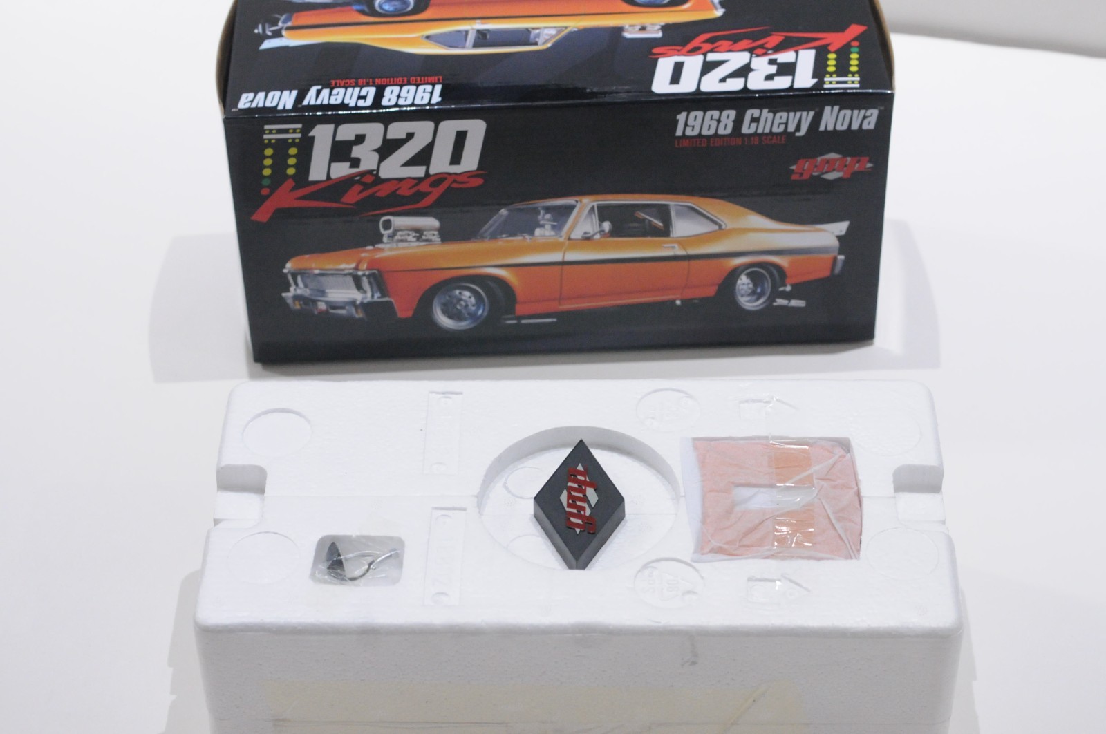 GMP 1968 CHEVY NOVA 1320 KINGS ORANGE SCALE 1:18 LIMITED 1 OF 600