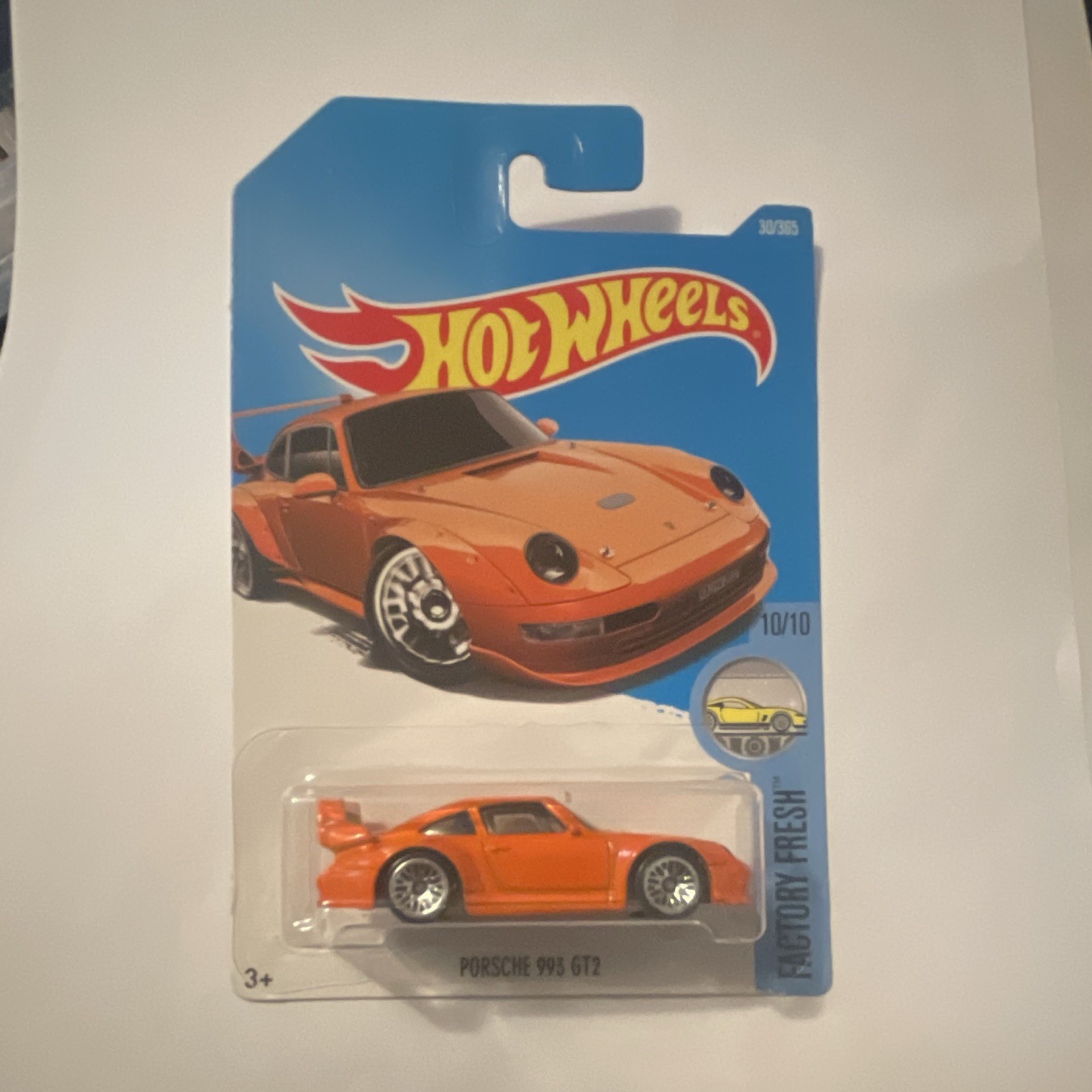 Hot Wheels Factory Fresh Porsche 993 GT2 1:64 Orange Diecast 1993 Unopened