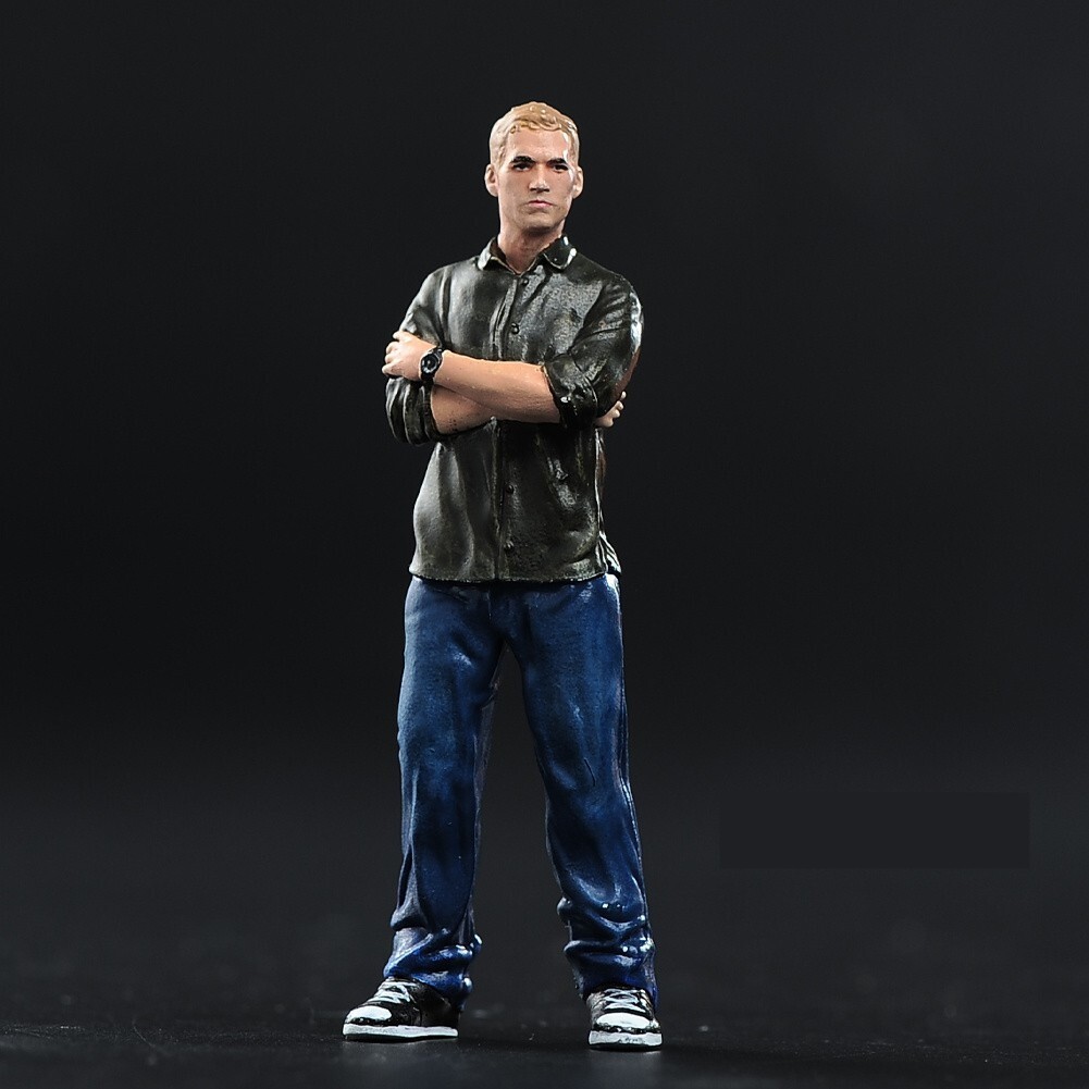 1/64 Minatures Figures Paul Walke Scene Props Doll For Cars Vehicles Props Model