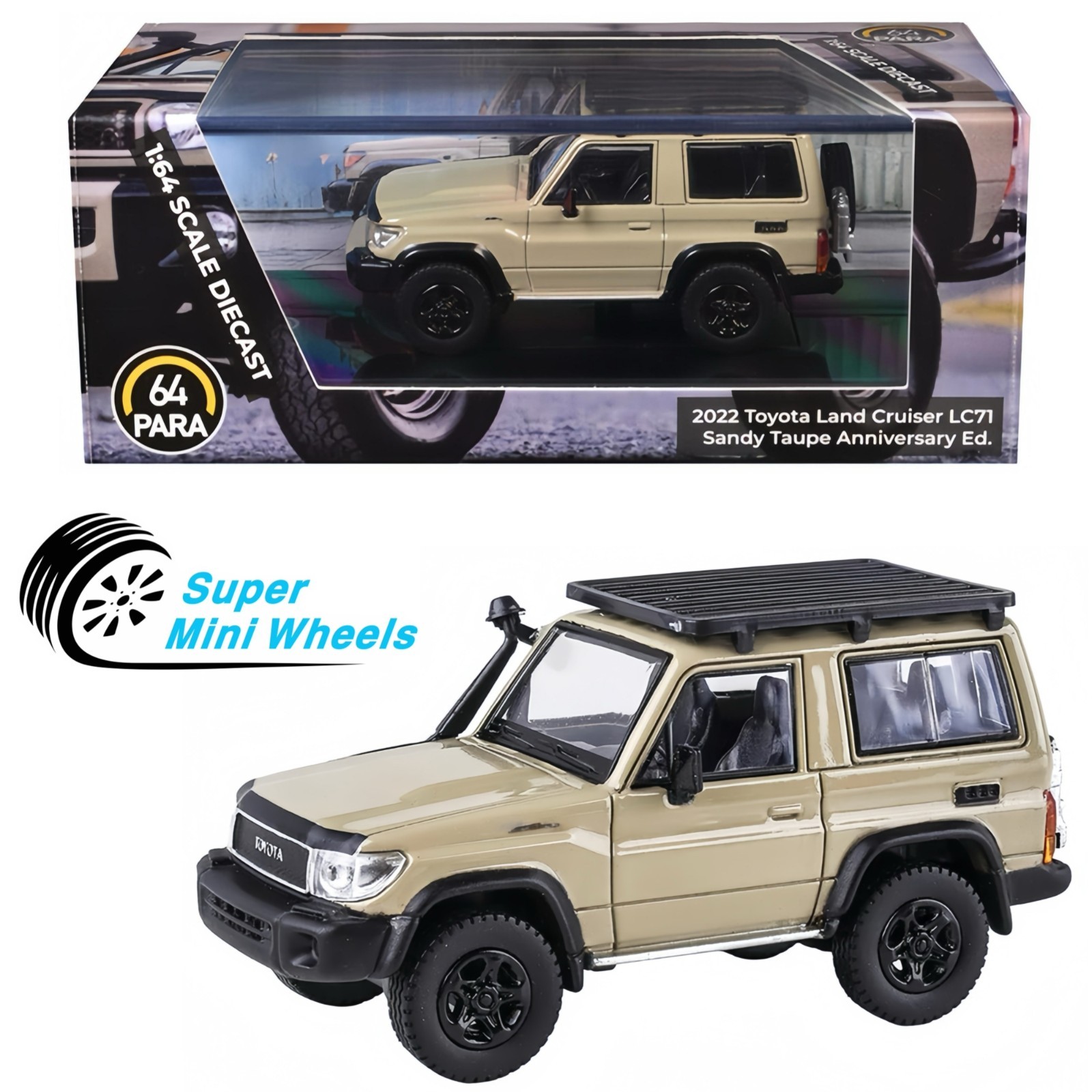 PARA64 2022 Toyota Land Cruiser LC71 Sandy Taupe Anniversary Ed. 1:64