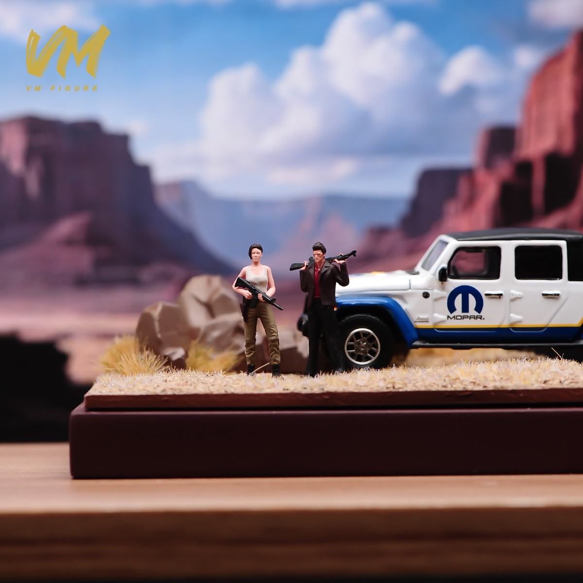 1/64 Resin Desert Diorama Display Base Square Scenery Platform for Car Figures