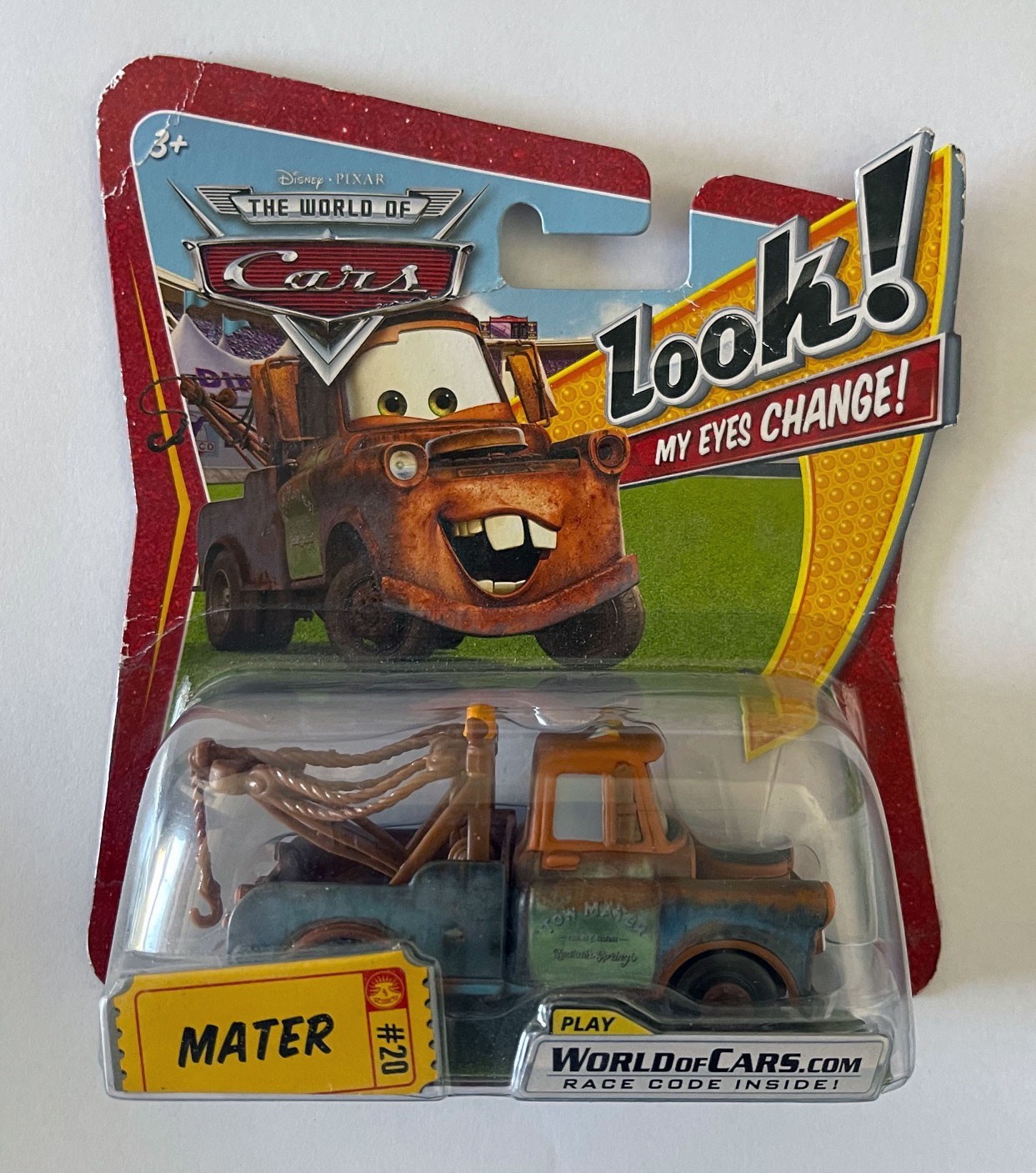 Disney Pixar Car Mater Look My Eyes Change Imperfect Packaging