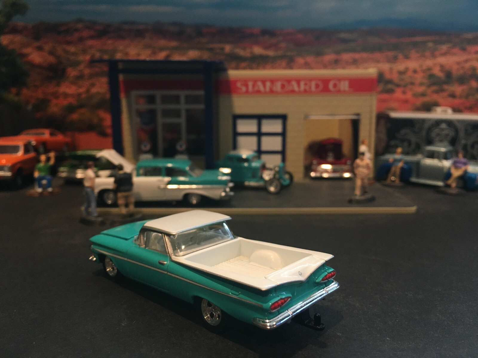 1:64 Hot Wheels Limited Edition 1959 59 Chevy El Camino Light Blue and White