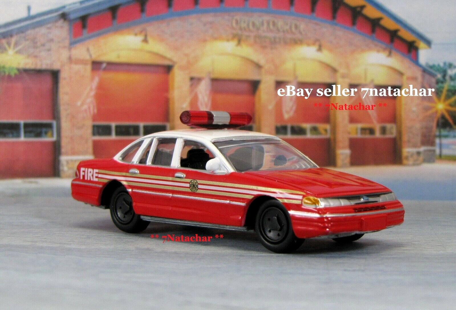 1992-1997 Ford Crown Victoria Fire Chief Car Cruiser Mint Model Firefighter X