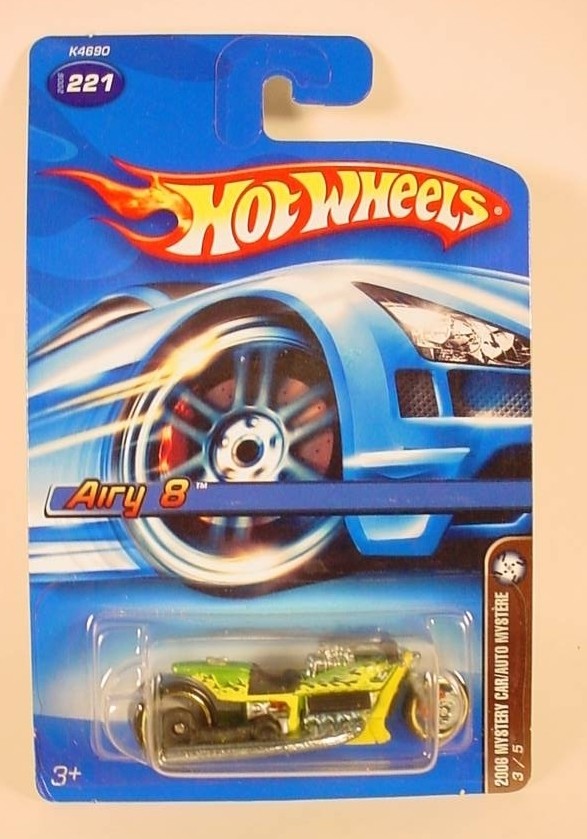 HOT WHEELS 2006 MYSTERY CAR YELLOW AIRY 8 # 221