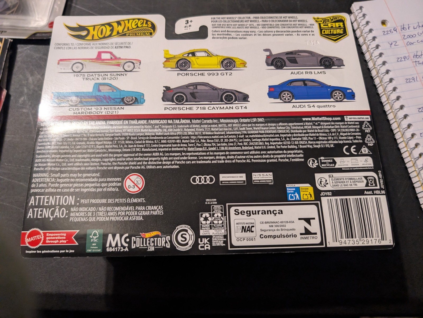 hot wheels premium 2025 audi s4 quattro blue/audi r8lms silver new car culture